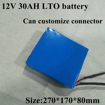 12v 30ah LTO סוללה ליתיום Titanate סוללה BMS 6S 14.4 V עבור מכשירי חשמל ביתיים אור מכסחת דשא UPS + 5A מטען