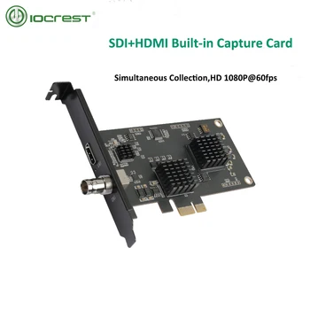 2 ערוצים SDI+HDMI תואם HD PCIe כרטיס לכידת לעבור משחק, שידור חי PS4/NS מצלמה SLR 4k הקלטה Vmix