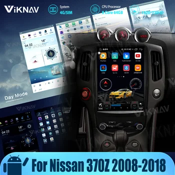 8Core Android10 עבור ניסאן 370Z 2008-2018 אוטומטי סטריאו ניווט GPS Carplay הרדיו ברכב נגן מולטימדיה עם מסך מגע יחידת הראש