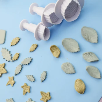 9pcs מיני מייפל ליף חימר פולימרי קאטר ההגירה מעצב DIY תכשיטים מרקם הבלטה 3D דוגמנות אביב עיתונות חיתוך עובש