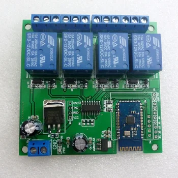 CE028 12V 4 ערוץ-Bluetooth תואם ממסר הניידים אנדרואיד מתג שליטה מרחוק על מנוע LED אור נעילת רשת
