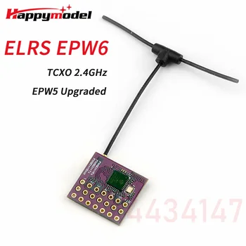 Happymodel ExpressLRS ELRS EPW6 TCXO 2.4 GHz 6CH אות PWM מקלט EPW5 משודרג מתאים ל FPV RC כנף קבועה Quadcopter DIY