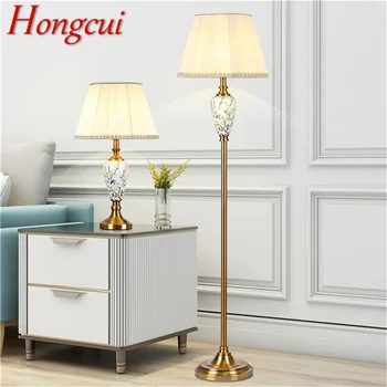 Hongcui מנורת רצפה תאורה LED מודרנית עיצוב יצירתי קרמיקה דקורטיביים עבור מגורים בבית חדר השינה