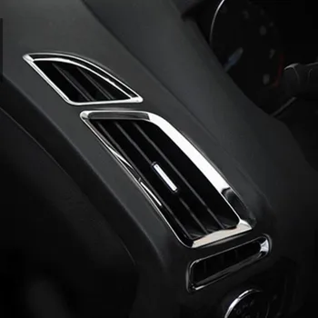 Jameo אוטומטי נירוסטה הפנים המכונית אוורור, הגנה לקצץ מיזוג אוויר לשקע מדבקות עבור פורד פוקוס 3 4 2012 - 2018