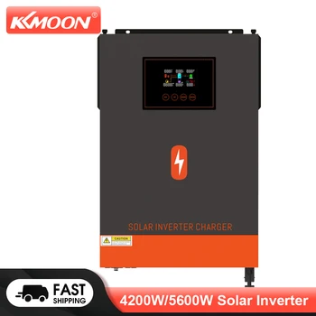 KKMOON 4200W Solar Inverter 24V MPPT 140A גל סינוס טהור מהפך שמש בקר מעורבב Solar Inverter סולארי נייד מהפך