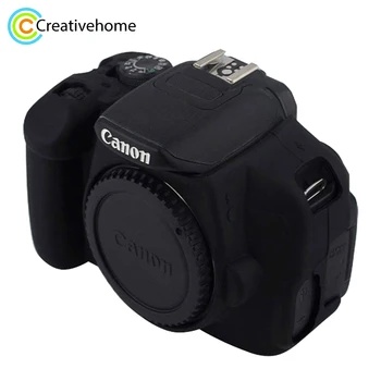 PULUZ עבור Canon EOS 650D מקרה סיליקון רך לדיור מוגן חזרה Case כיסוי עבור Canon EOS 700D