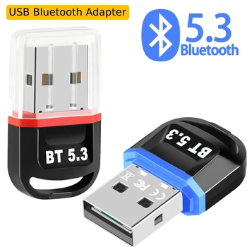USB מתאם Bluetooth 5.3 מקלט אלחוטי נשלף הביתה שולחן העבודה של המחשב שמע מוסיקה מקלט משדר Bluetooth מתאם