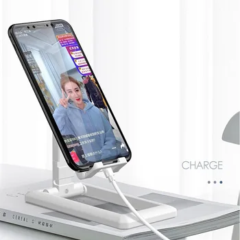 אוניברסלי מתכוונן שולחן העבודה בטלפון הנייד לעמוד זווית רב מתקפל לעמוד עבור iPad iPhone טלפון חכם סמסונג טאבלט
