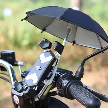 אופנוע מחזיק טלפון מיני שמשיה מטריה אוניברסלי אופניים Motobike הכידון הסלולר הר עמוד שמשיה
