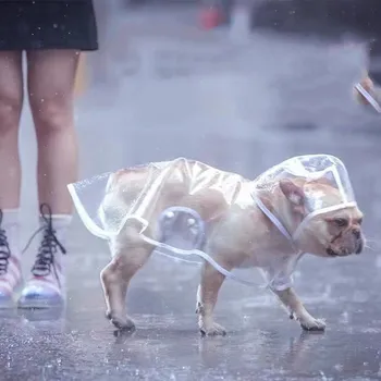 בולדוג צרפתי הכלב חיית המחמד מעיל גשם חיצונית הז 'קט מעיל רוח עמיד למים כלבים קטנים הבגדים שנאוצר' יוואווה Dropshipping YKC29