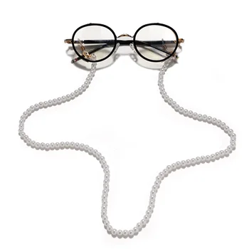 האופנה רטרו פרל חרוזים משקפיים שרשרת הפנים-מסכה מים לנשים אנטי-זרוק קריאה משקפי רצועת הצוואר חוט תכשיטים מתנה