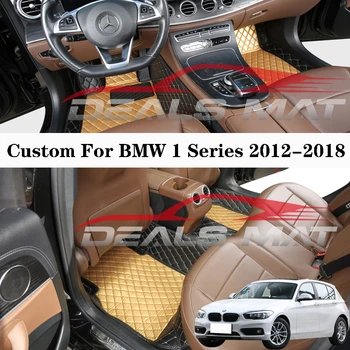 המכונית מחצלות עבור ב. מ. וו סדרה 1 2012-2018 מותאם אישית עמיד למים עור שטיחים השטיח פרטים בפנים אביזרים