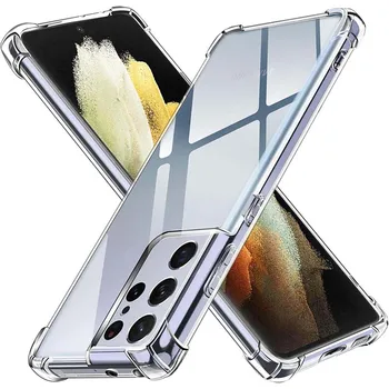 יוקרה ברור טלפון Case For Samsung Galaxy S21 אולטרה S22+ S23+ S20-פה. S21+ Shockproof Case For Samsung S10 בנוסף S9+ הכיסוי האחורי.