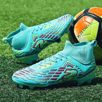 כדורגל גברים נעלי נעלי ספורט FG נעלי כדורגל פקקים חיצוני נעלי ספורט נעלי התאמה האולטרה החלקה החדשה Futsal רך