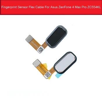 כפתור הבית חיישן טביעות אצבע להגמיש כבלים עבור Asus ZenFone 4 מקס פרו ZC554KL תפריט סורק טביעות אצבע מקש חזרה תיקון חלקים