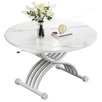 מולטי פונקציונלי רוק הצלחת להרים תה שולחן שולחן כפול מטרה קטנה משפחה מודרנית פשוטה קיפול מטלטלין משולב שולחן