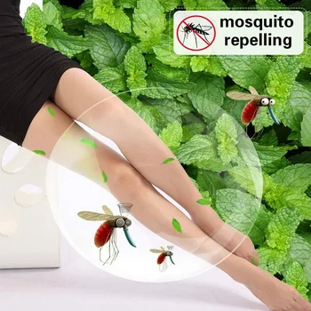 מנטה תמצית יתושים דוחי גרבי משי לנשימה נוח עמיד גרביונים הליבה בטוויית צמר טייץ 5psc/הרבה