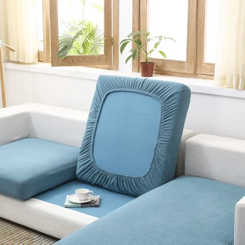 מצויד Thickn כרית הספה מכסה עבור הסלון רחיץ למתוח אקארד כיסוי מושב רהיטים מגן ספה פינתית מקרה