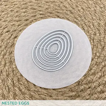מקוננות ביצים הגעה חדשה 2023 חיתוך מתכת מת Diy תבניות עיצוב אלבומים נייר מקצץ מלאכות התבנית כרטיס בעבודת יד