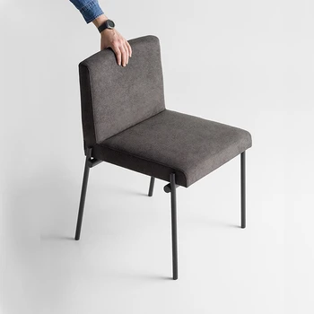 נורדי האוכל כיסא מודרני פשוט כורסה מזדמן בד מלון איטלקי מינימליסטי מעצב רהיטים