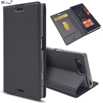 עור Flip Wallet Case For Sony Xperia XZ5 XZ4 XZ2 XZ פרימיום XA1 בנוסף XA2 אולטרה L2 L4 Xperia 5 10 II 20 מגנטי לעמוד כיסוי