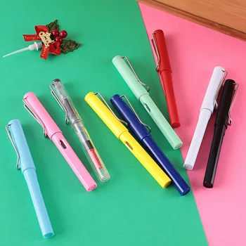 עטים צבעוניים מפלסטיק יציבה תיקון ס משרד עסקים אספקה כותב שחור הכתיבה העט מתנה