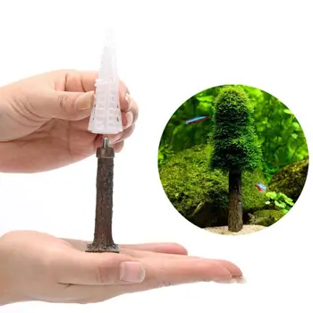 עץ מלאכותי צמח גינון מיניאטורי אקווריום קישוט בטוח סימולציה עץ צמח אקווריום קישוט