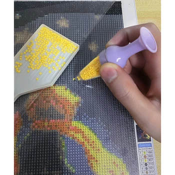 עציץ נקודת תרגיל עט 5D יהלום ציור כלי הנקודה תרגיל Diy אמנות לחצות סטיץ רקמה תפירה ואביזרים