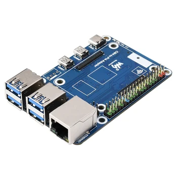 Waveshare CM4 כדי Pi4B הרחבה לוח 4-USB3.0+RJ45 Ethernet יציאת CM4 כדי Pi4 מתאם עבור Raspberry Pi לוח 4ב