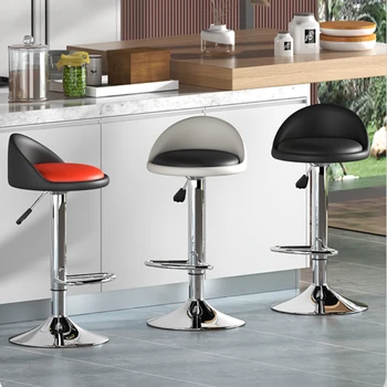 סיבוב כיסא בר גבוה הדום יוקרתי מודרני פשוט גובה מתכוונן כיסאות הבר במטבח כיסאות נוח דה בר רהיטים
